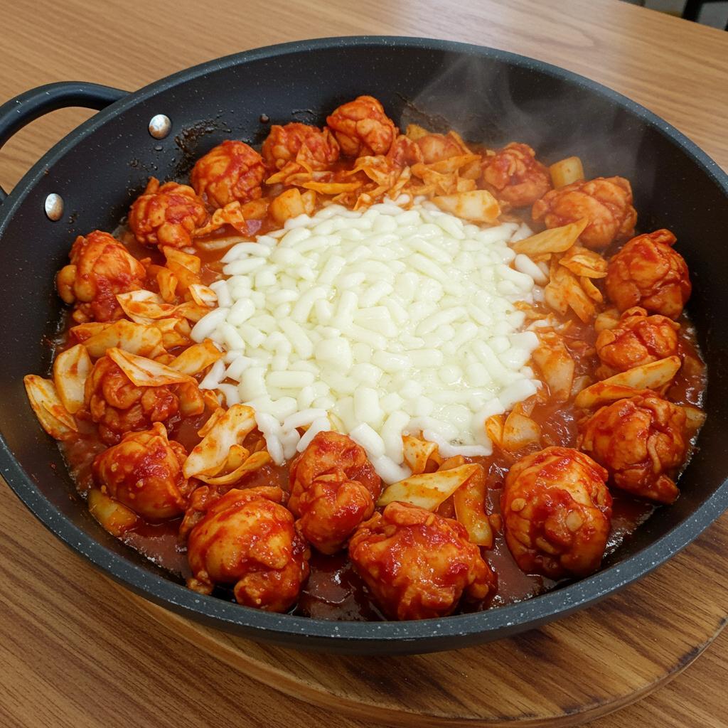 包丁いらず！とろ〜り鶏チーズタッカルビ風