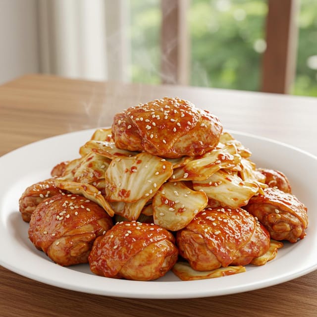 フライパン一つで！やみつき鶏キャベツの韓国風照り焼き