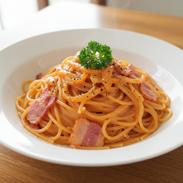 洗い物ゼロ革命！ワンパン濃厚トマトクリームパスタ