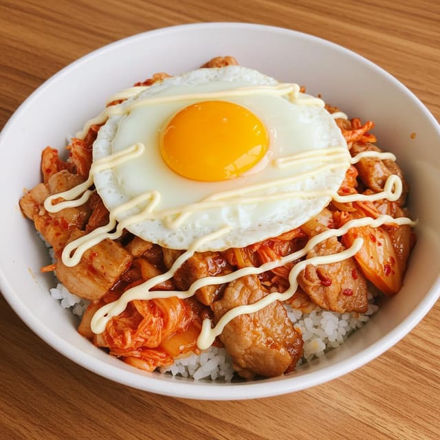 ズボラ飯の決定版！包丁いらずの豚キムチ丼